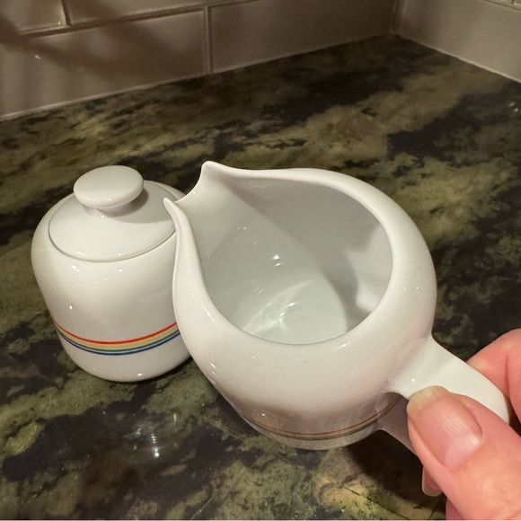 MCM Toscany Collection Rainbow Stripe Tea Set EUC - Picture 9 of 9